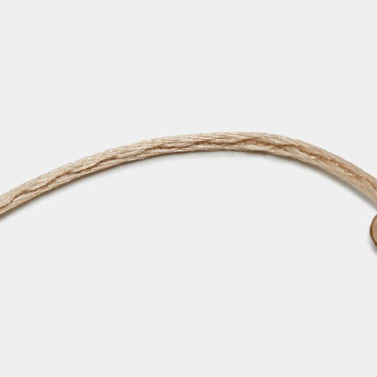 Pre Owned Cartier Trinity 18k Three Tone Gold Adjustable Cord Bracelet