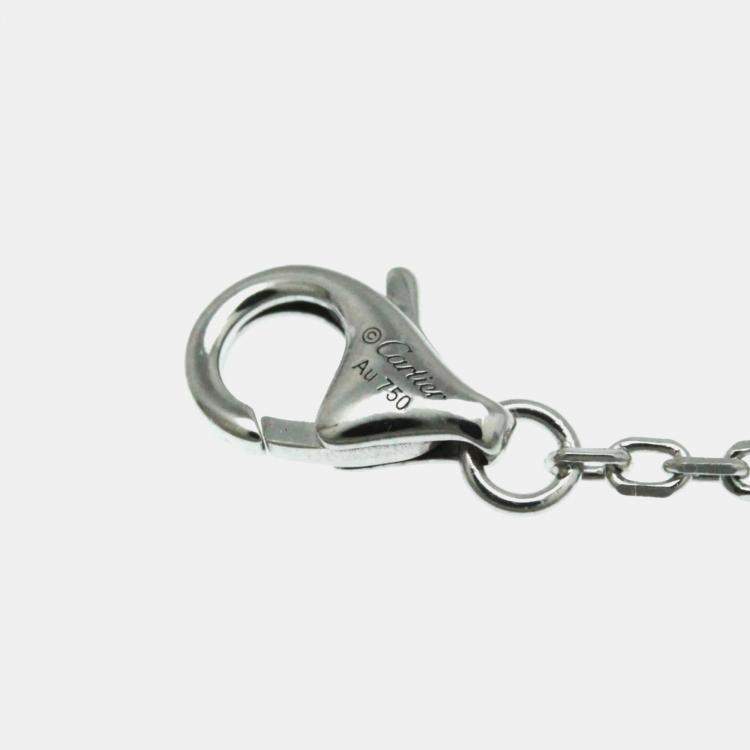 Pre Owned Cartier 18K White Gold Diamond XS D'Amour Bracelet