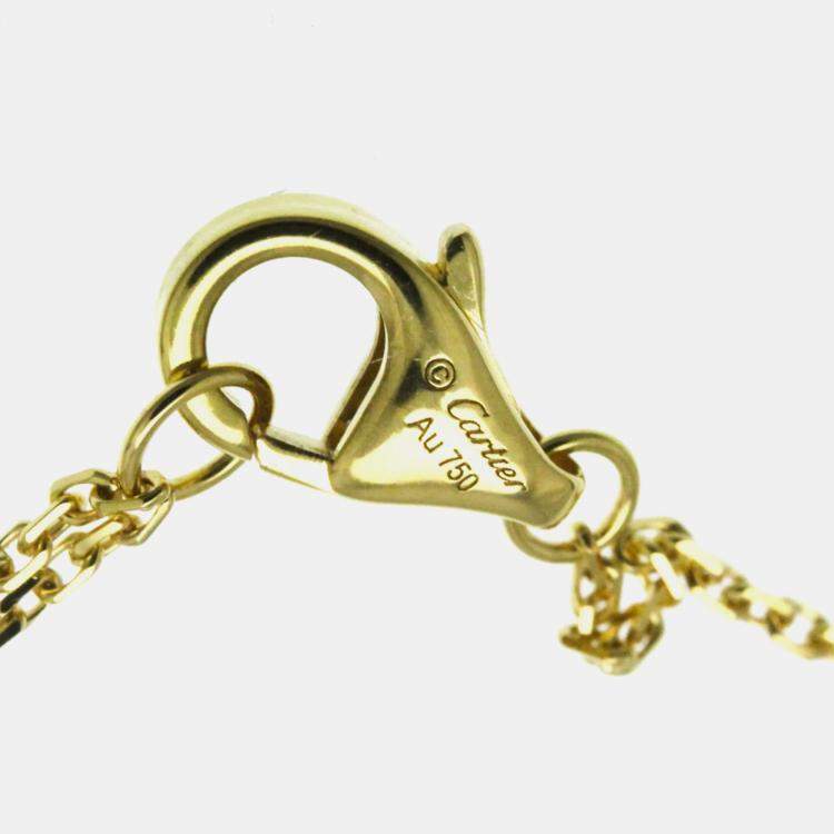 Pre Owned Cartier 18K Yellow Gold Diamond D'Amour Pendant Necklace
