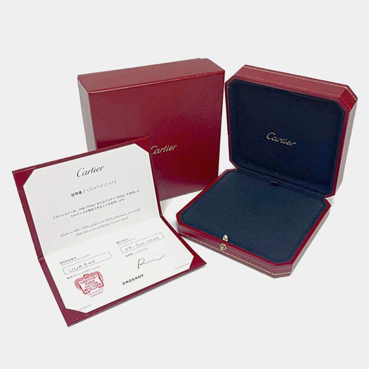 Pre Owned Cartier 18K Yellow Gold Diamond D'Amour Pendant Necklace