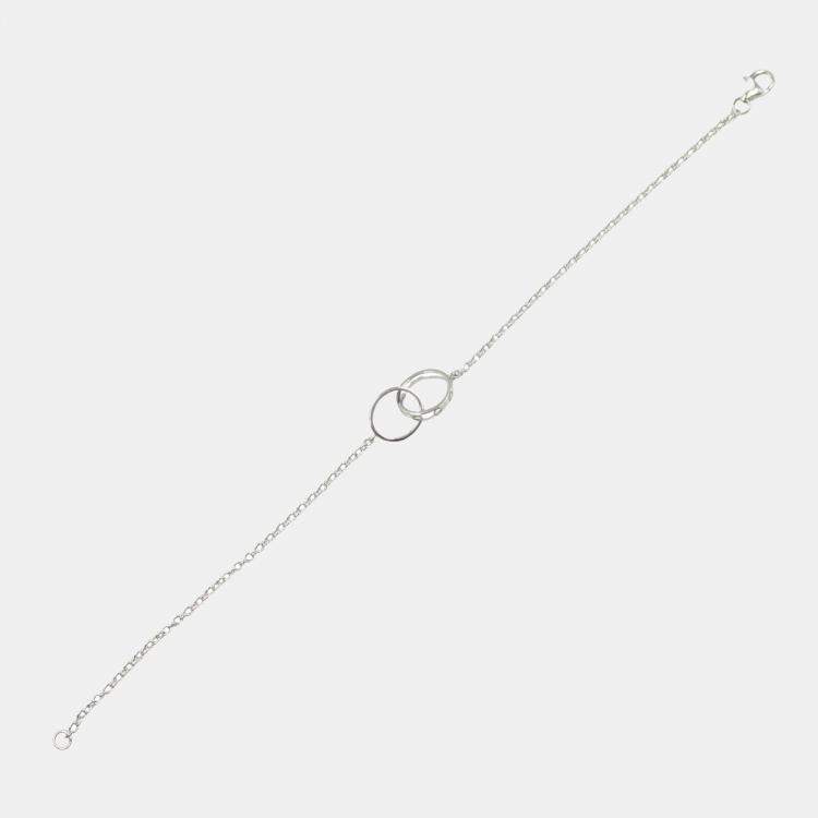 Pre Owned Cartier Love 18K White Gold Chain Bracelet