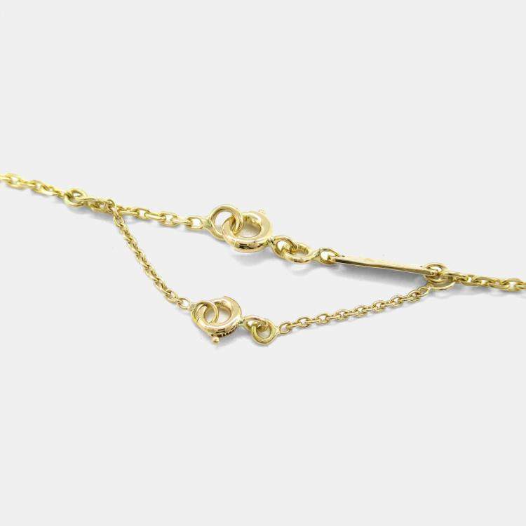 Pre Owned Cartier C De Cartier Heart 18K Yellow Gold Pendant Necklace