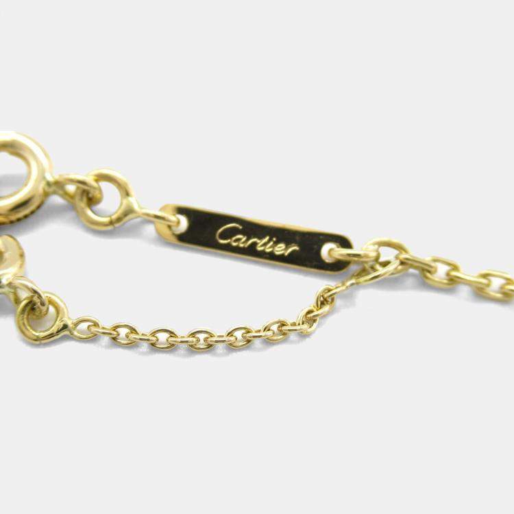 Pre Owned Cartier C De Cartier Heart 18K Yellow Gold Pendant Necklace