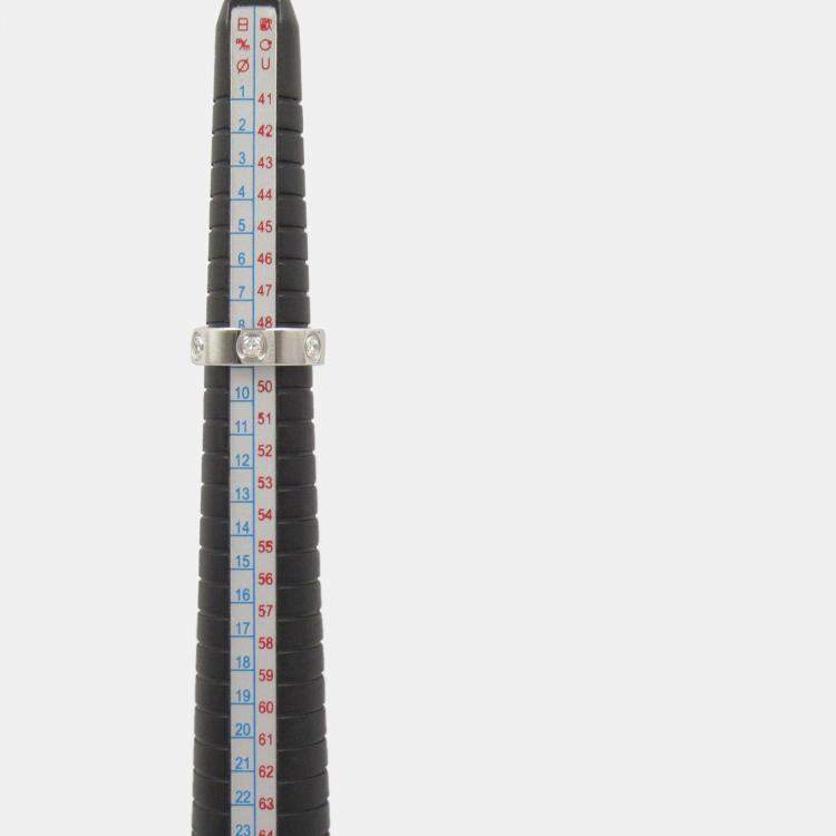 Pre Owned Cartier Love 18K White Gold and Diamond Love Band Ring EU 49