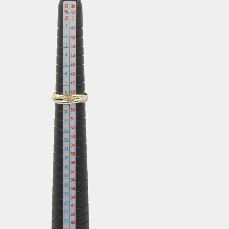Pre Owned Cartier Trinity 18K Yellow, Rose, White Gold Band Ring EU 49