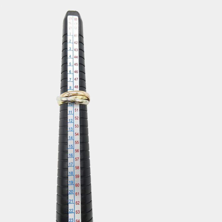 Pre Owned Cartier Trinity 18K Yellow, Rose, White Gold Band Ring EU 49