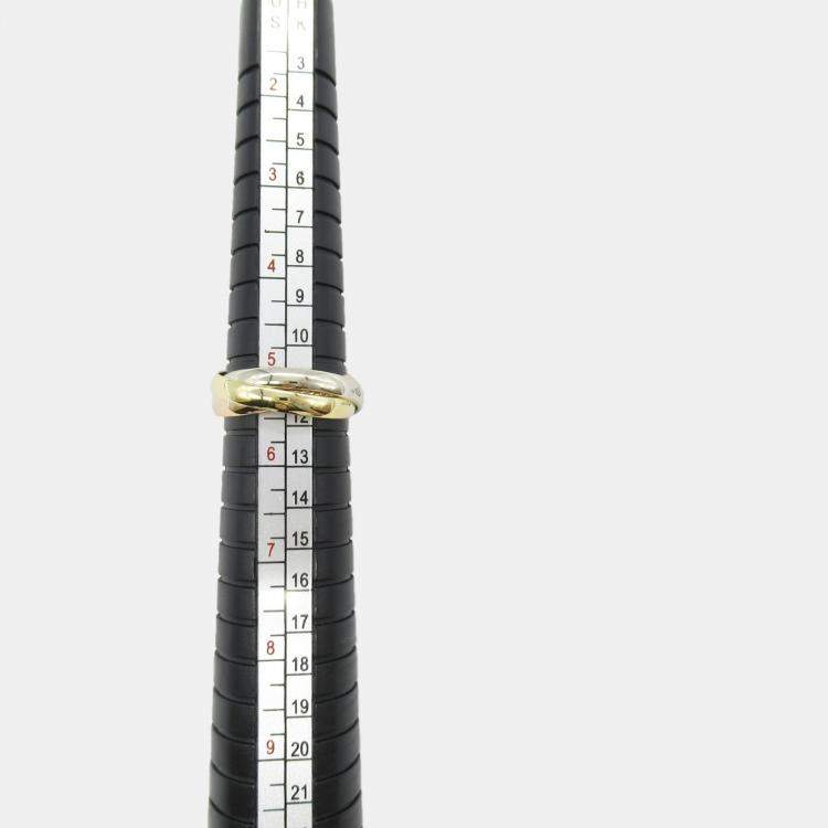 Pre Owned Cartier Trinity 18K Yellow, Rose, White Gold Band Ring EU 49