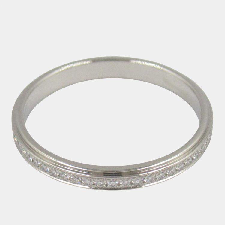 Pre Owned Cartier D'Amour Full Eternity Platinum Diamond Ring EU 49