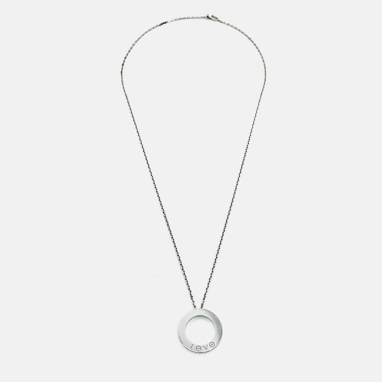 مملوكة مسبقًا Cartier Love 18k White Gold Necklace
