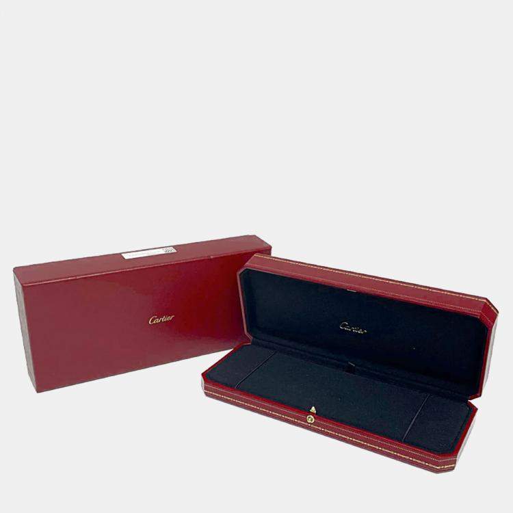 Pre Owned Cartier Love Interlocking 18K Yellow Gold Bracelet 