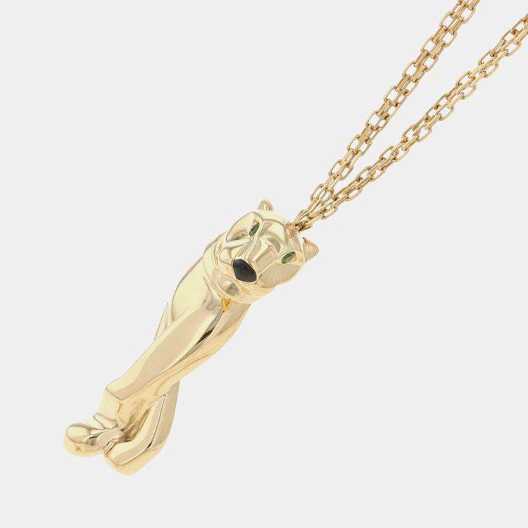 مملوكة مسبقًا Cartier Panthere De Cartier 18K Yellow Gold Pendant Necklace