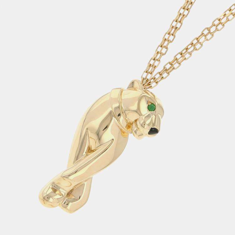 مملوكة مسبقًا Cartier Panthere De Cartier 18K Yellow Gold Pendant Necklace