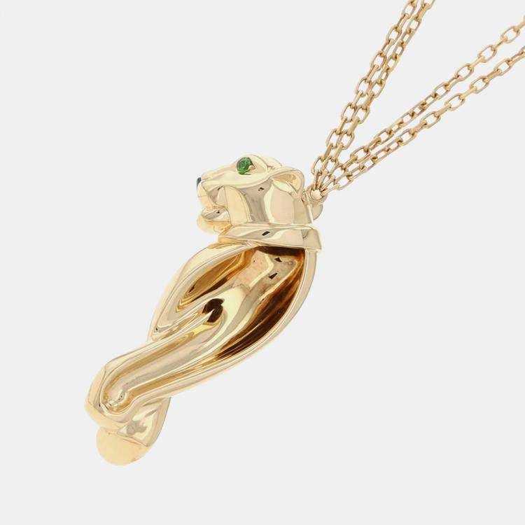 مملوكة مسبقًا Cartier Panthere De Cartier 18K Yellow Gold Pendant Necklace