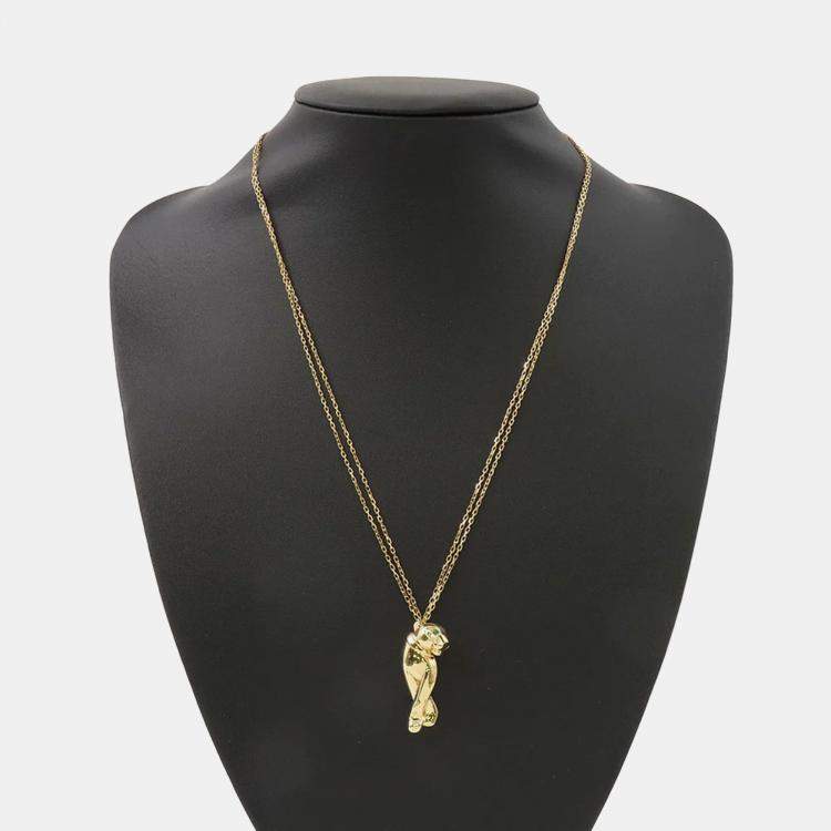 مملوكة مسبقًا Cartier Panthere De Cartier 18K Yellow Gold Pendant Necklace