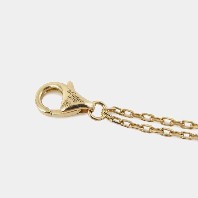 مملوكة مسبقًا Cartier Panthere De Cartier 18K Yellow Gold Pendant Necklace