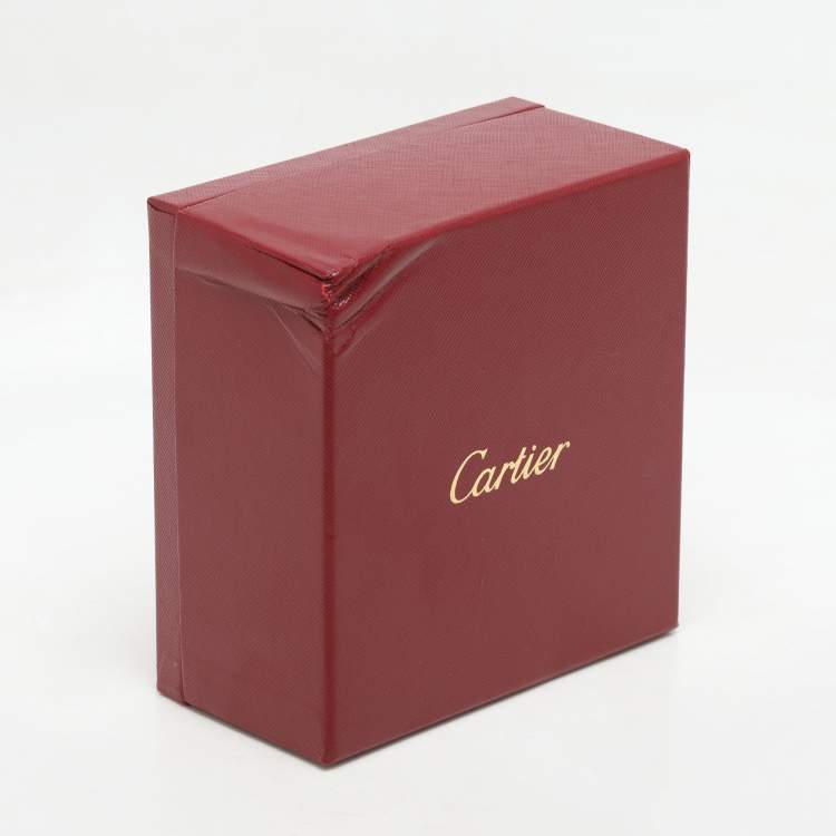 Pre Owned Cartier Amulette De Cartier Mother of Pearl Diamond 18k Yellow Gold XS Model Bracelet