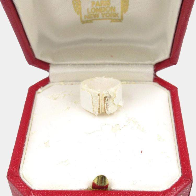 Pre Owned Cartier Love 18K White Gold Band Ring EU 51