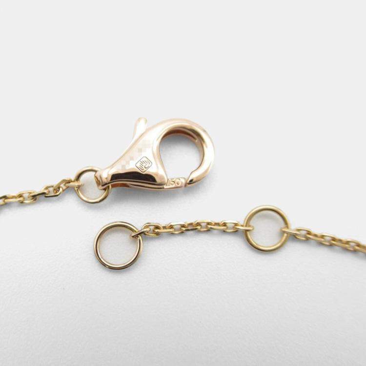 Pre Owned Cartier Amulette De Cartier 18K Rose Gold, Diamond, Onyx Chain Bracelet