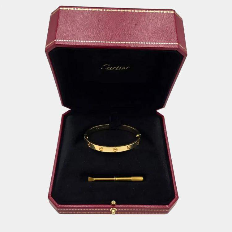 Pre Owned Cartier Love 18K Yellow Gold Bracelet
