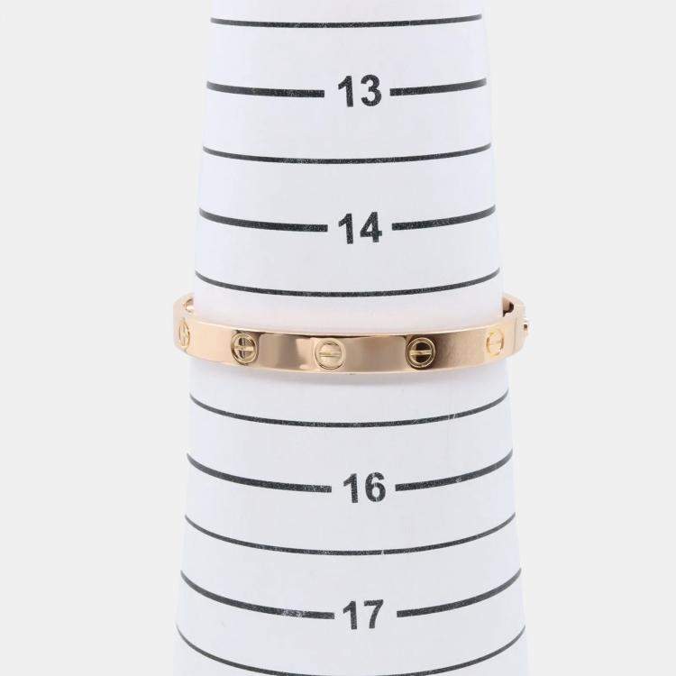 Pre Owned Cartier Love 18K Rose Gold Bangle Bracelet