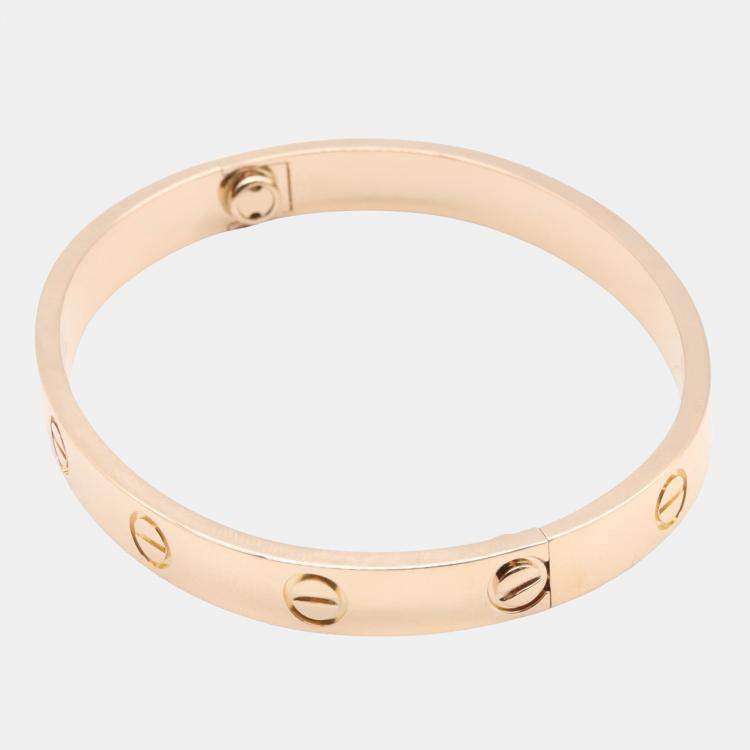 Pre Owned Cartier Love 18K Rose Gold Bangle Bracelet
