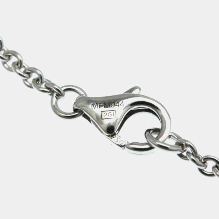 Pre Owned Cartier Love 18K White Gold Pendant Necklace
