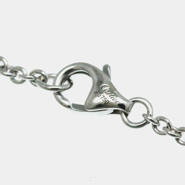 Pre Owned Cartier Love 18K White Gold Pendant Necklace