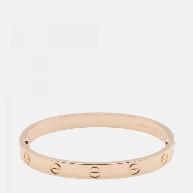 Pre Owned Cartier 18K Rose Gold Classic Love Bracelet