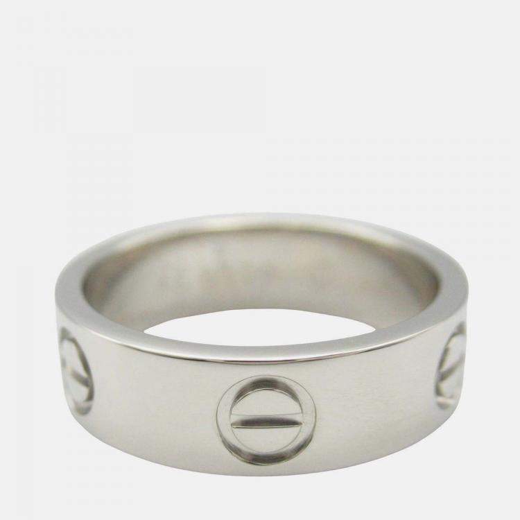 Pre Owned Cartier Platinum Classic Love Ring