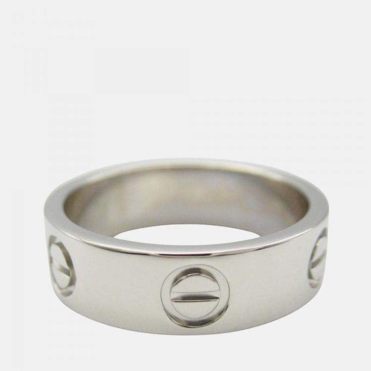 Pre Owned Cartier Platinum Classic Love Ring