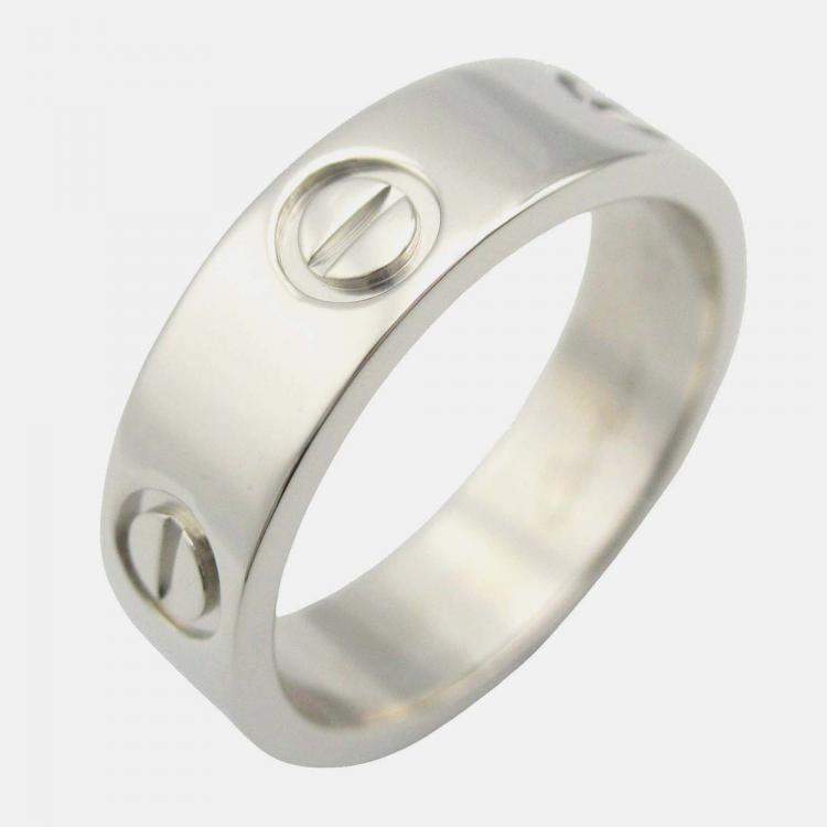 Pre Owned Cartier Platinum Classic Love Ring