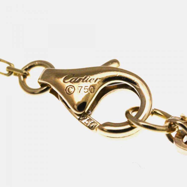 Pre Owned Cartier D'Amour 18K Rose Gold and Pink Sapphire Chain Bracelet