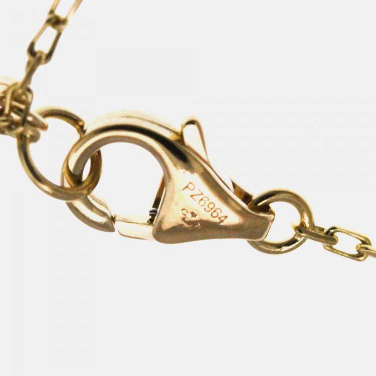 Pre Owned Cartier D'Amour 18K Rose Gold and Pink Sapphire Chain Bracelet