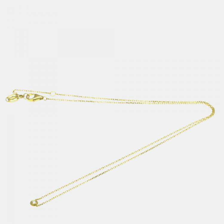 Pre Owned Cartier D'amour 18K Rose Gold and Diamond Pendant Necklace