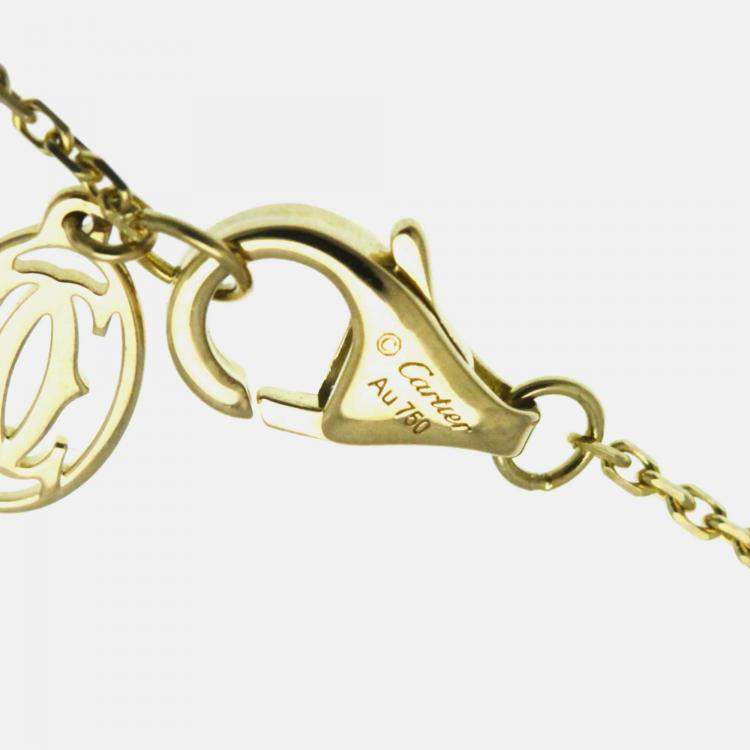 Pre Owned Cartier D'amour 18K Rose Gold and Diamond Pendant Necklace