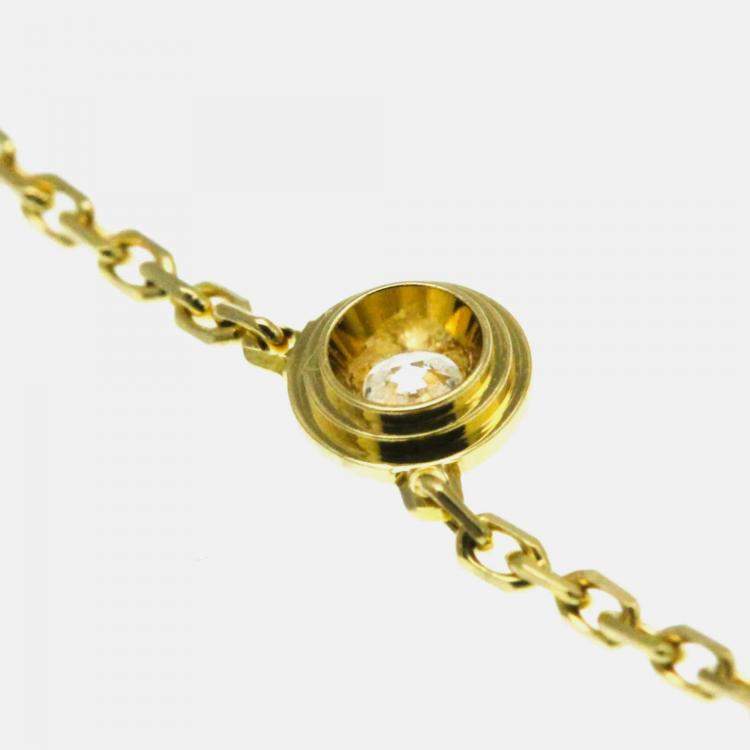 Pre Owned Cartier D'amour 18K Rose Gold and Diamond Pendant Necklace