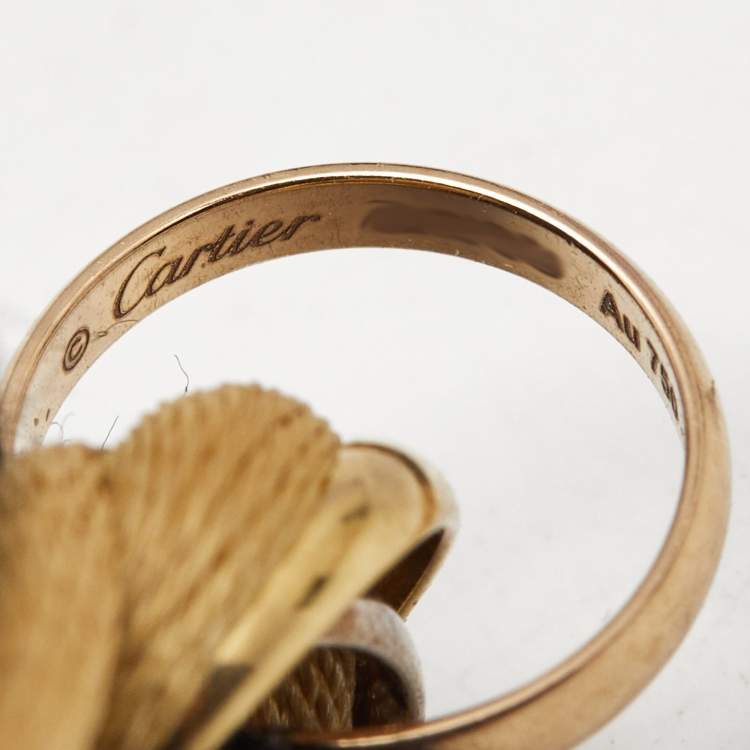 Pre Owned Cartier Trinity 18k Three Tone Cord Bracelet