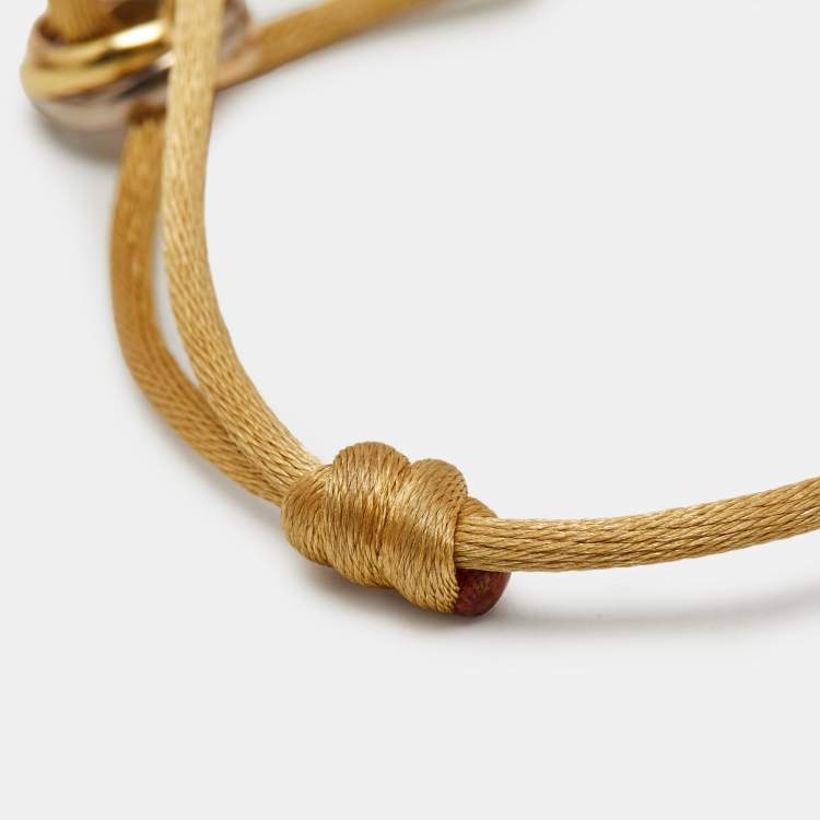 Pre Owned Cartier Trinity 18k Three Tone Cord Bracelet