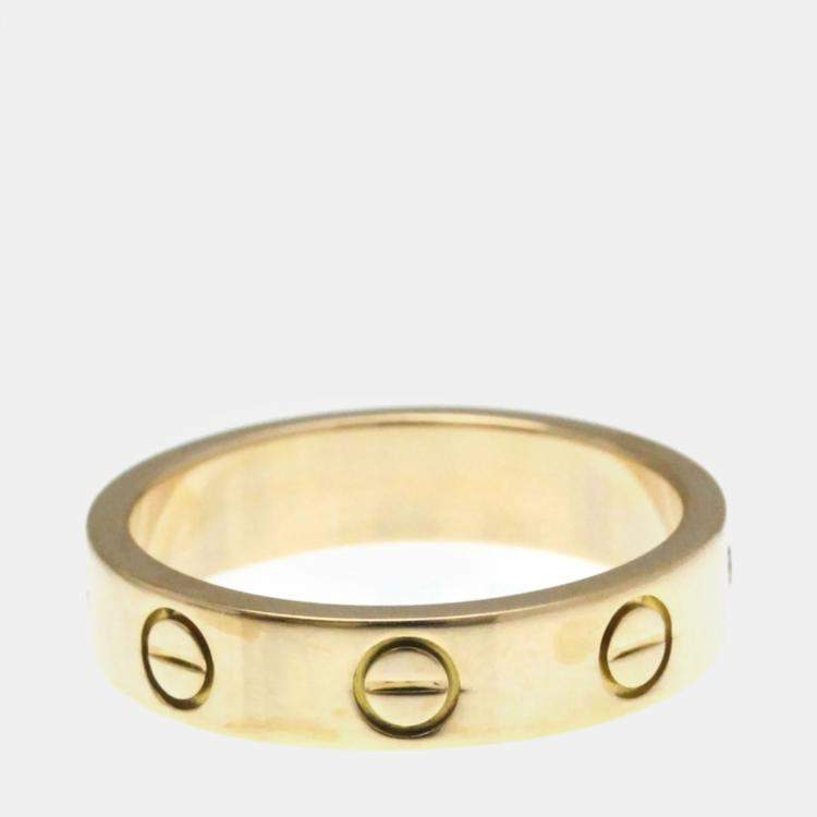 Pre Owned Cartier Love 18K Rose Gold Ring EU 48