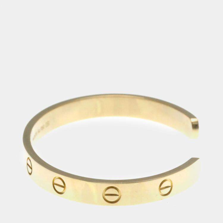 Pre Owned Cartier Love 18K Rose Gold Sapphire Bracelet
