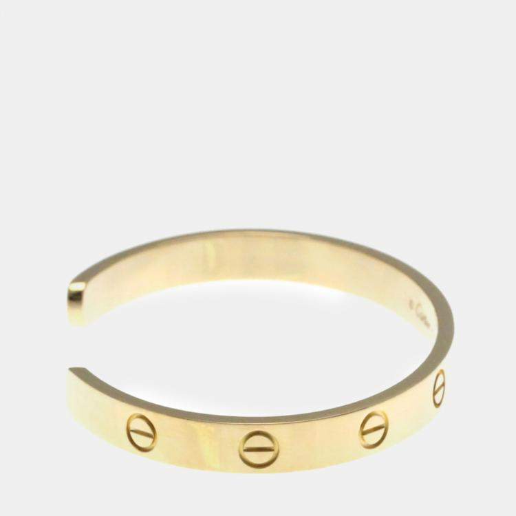 Pre Owned Cartier Love 18K Rose Gold Sapphire Bracelet