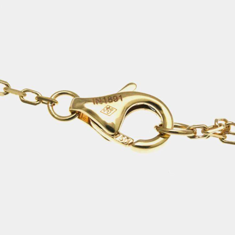 Pre Owned Cartier Trinity Heart 18K Yellow, Rose, White Gold Necklace
