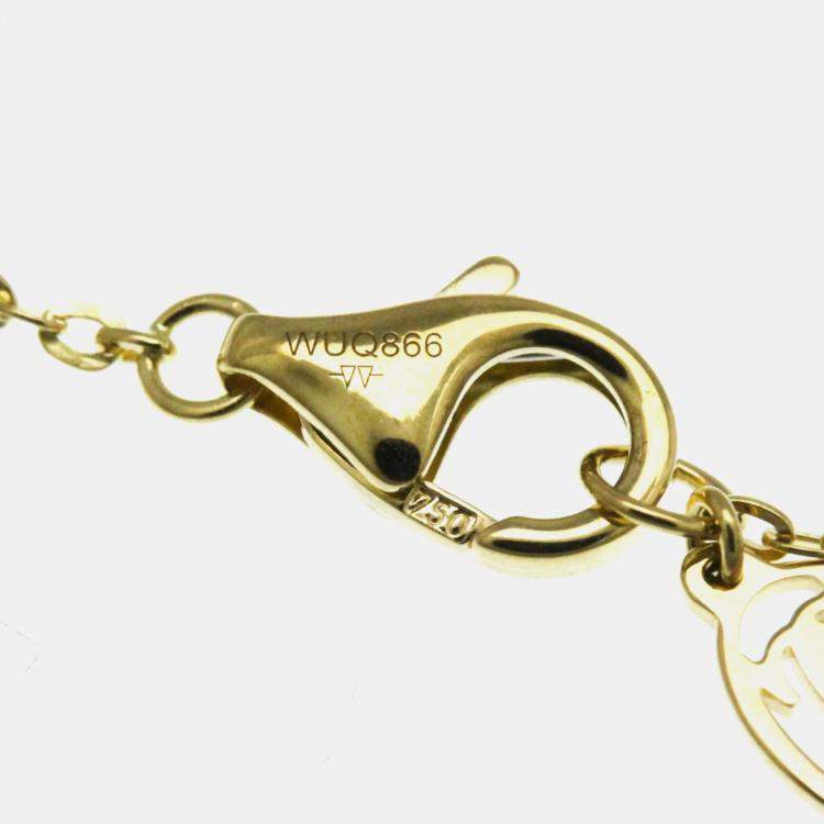 Pre Owned Cartier Trinity 18K Yellow, Rose, White Gold Necklace