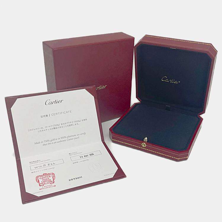 Pre Owned Cartier Trinity 18K Yellow, Rose, White Gold Necklace