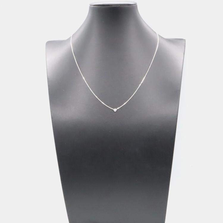 Pre Owned Cartier D'amour 18K White Gold Diamond Necklace