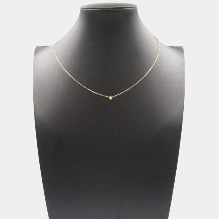 Pre Owned Cartier D'amour 18K Pink Gold Diamond Necklace