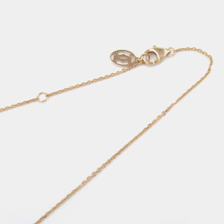 Pre Owned Cartier D'amour 18K Pink Gold Diamond Necklace