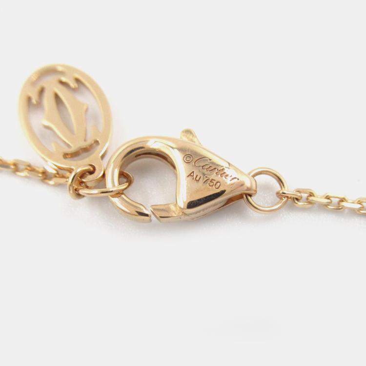 Pre Owned Cartier D'amour 18K Pink Gold Diamond Necklace