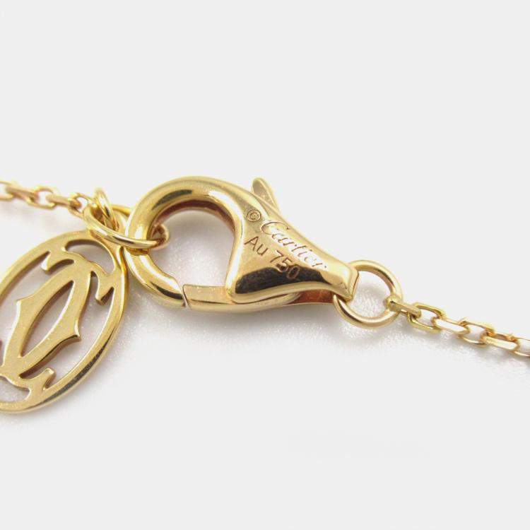 Pre Owned Cartier D'amour Diamond 18K Pink Gold Necklace