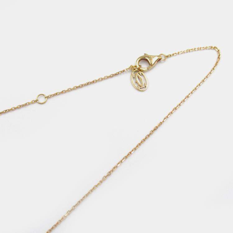 Pre Owned Cartier D'amour Diamond 18K Pink Gold Necklace